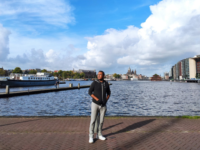 A photo of me in Amsterdam, NL